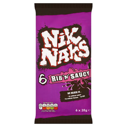 Nik Naks Rib N Saucy 6 Pack