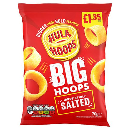 Hula Hoops Big Hoops Salted Crisps 70g £1.35