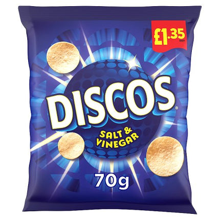Discos Salt & Vinegar Crisps 70g £1.35