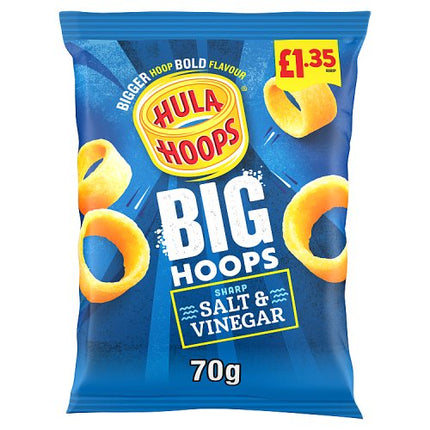 Hula Hoops Big Hoops Salt & Vinegar Crisps 70g £1.35 PMP