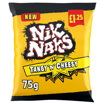 Nik Naks Tangy 'N' Cheesy Crisps 75g
