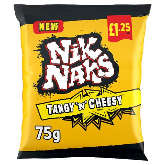 Nik Naks Tangy 'N' Cheesy Crisps 75g