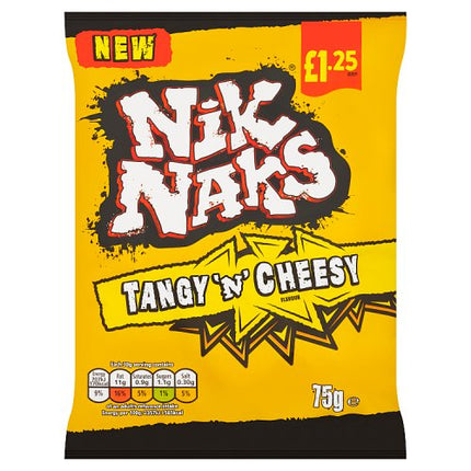 Nik Naks Tangy 'N' Cheesy Crisps 75g