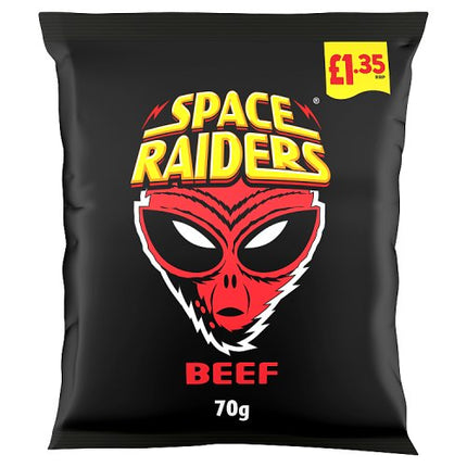Space Raiders Beef Crisps 70g £1.35