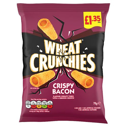 Wheat Crunchies Bacon Crisps 70g £1.35