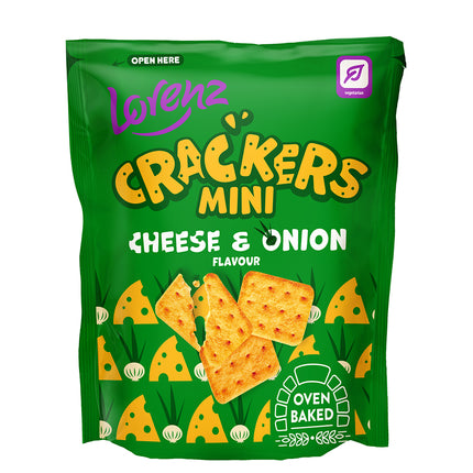 Lorenz Mini Crackers Cheese & Onion 100g