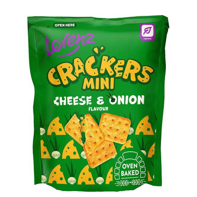 Lorenz Mini Crackers Cheese & Onion 100g