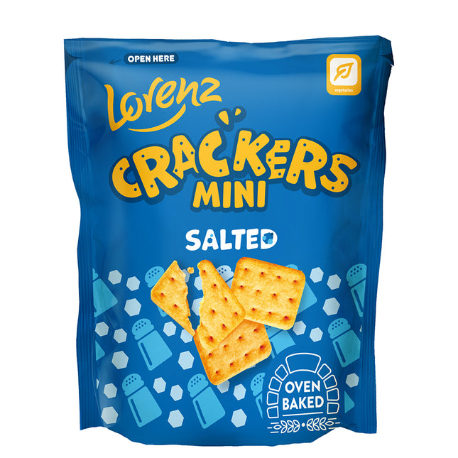 Lorenz Mini Crackers Salted 100g