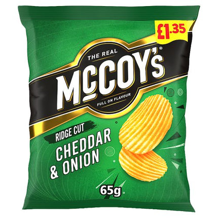 McCoys Cheddar & Onion Crisps 65g