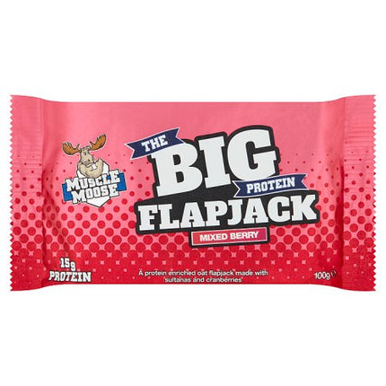 Muscle Moose Berry Big Protein Flapjack 10