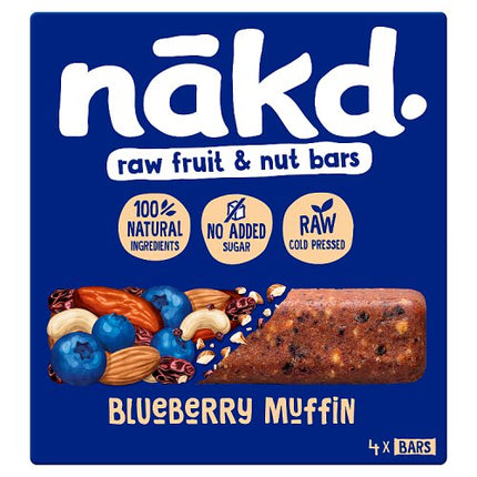 Nakd Blueberry Muffin Fruit & Nut Bars 4x35g