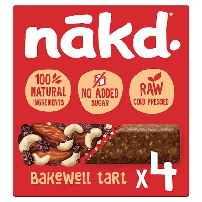 Nakd Bakewell Tart Fruit & Nut Bars 4x35g