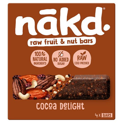 Nakd Cocoa Delight Fruit & Nut Bars 4x35g