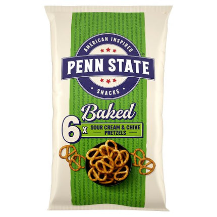 Penn State Sour Cream Chive Pretzels 6 x 22g pack alternate view 2