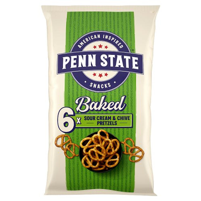 Penn State Sour Cream & Chive Pretzels 6x22g