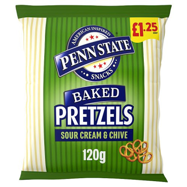 Penn State Sour Cream & Chive Pretzels 120g