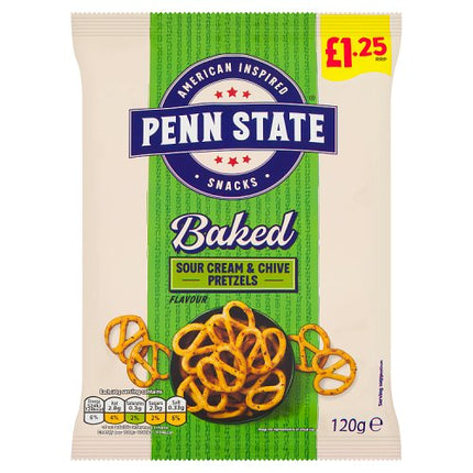 Penn State Sour Cream & Chive Pretzels 120g