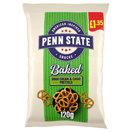 Penn State Sour Cream & Chive Pretzels 120g £1.35