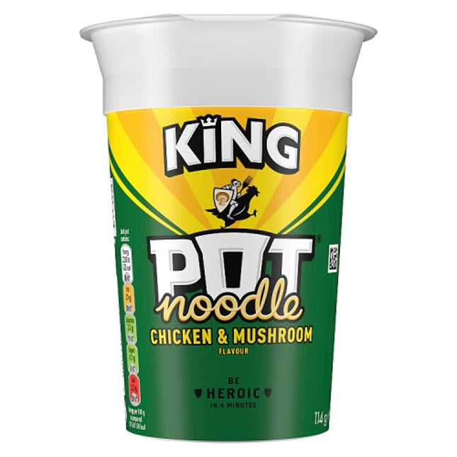 King Pot Noodle Chicken & Mushroom 114g