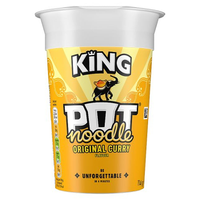 King Pot Noodle Original Curry 114g