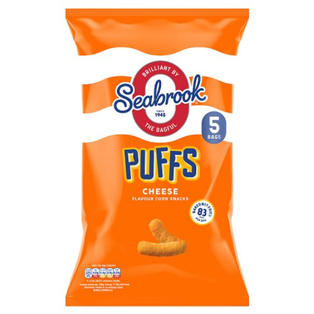 Seabrook Cheese Puffs 5x16g