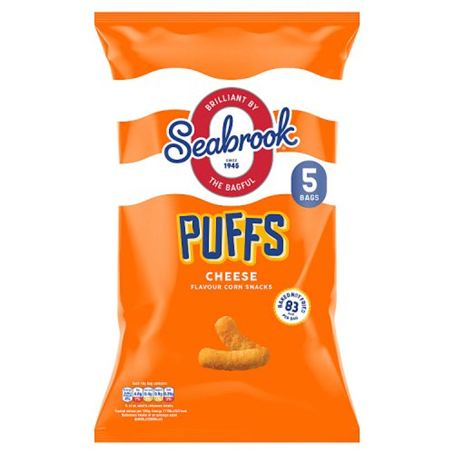 Seabrook Cheese Puffs 5x16g