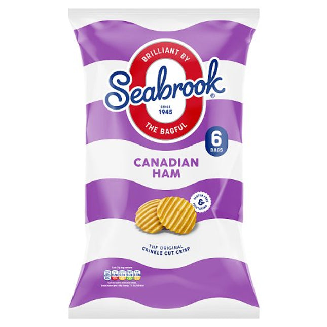 Seabrook Crinkle Cut Canadian Ham 6x25g