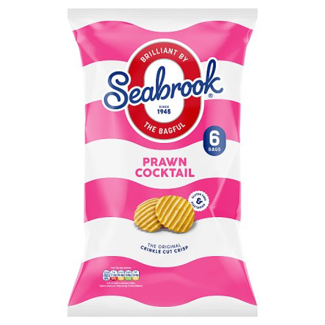 Seabrook Crinkle Cut Prawn Cocktail 6x25g