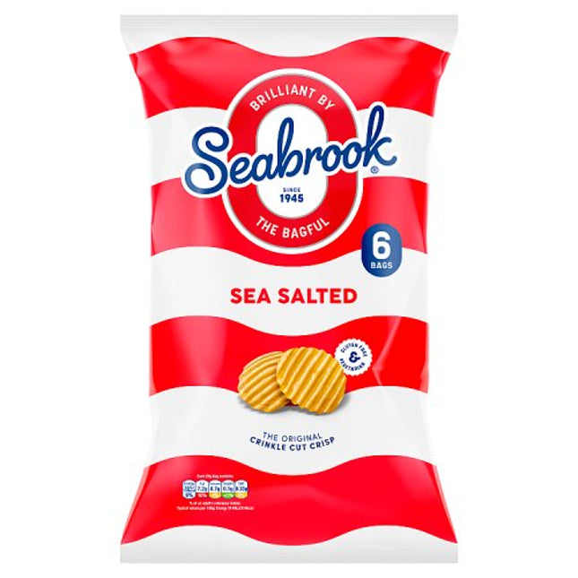 Seabrook Crinkle Cut Sea Salted 6x25g