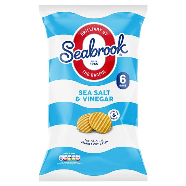 Seabrook Crinkle Cut Sea Salt & Vinegar 6x25g