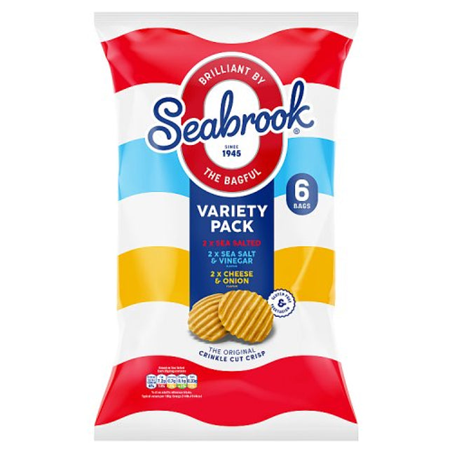 Seabrook Crinkle Cut Variety Pack 6x25g