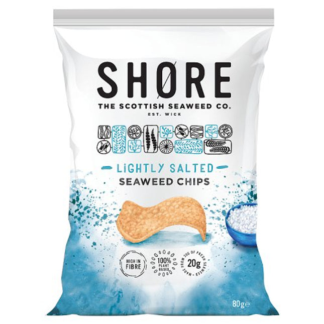 Shore Seaweed Crisps Lightly Salted Share Bag 80g