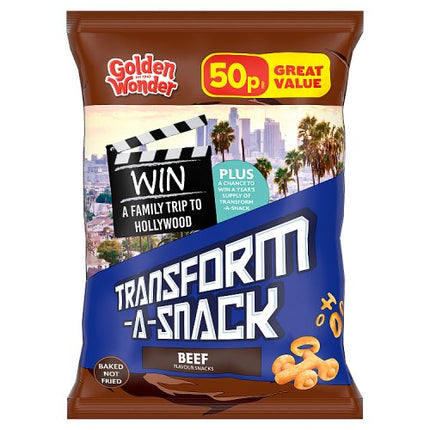 Golden Wonder Transform-A-Snack Beef 27g 50p