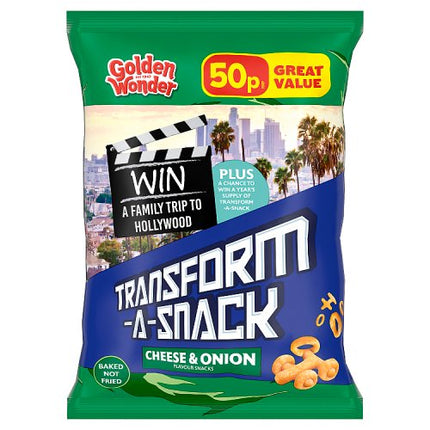 Golden Wonder Transform-A-Snack Cheese & Onion 27g 50p