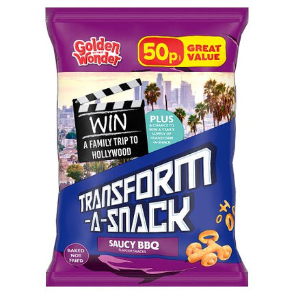 Golden Wonder Transform-A-Snack Saucy BBQ 27g 50p