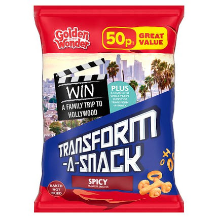 Golden Wonder Transform-A-Snack Spicy 27g 50p