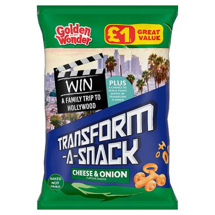 Golden Wonder Transform-A-Snack Cheese & Onion 56G £1