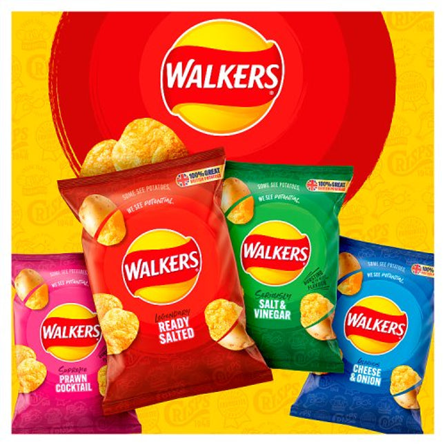 Walkers Prawn Cocktail Crisps 32.5g