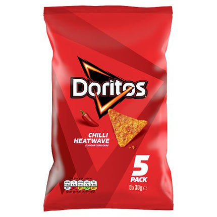 Doritos Chilli Heatwave Tortilla Chips 5x30g