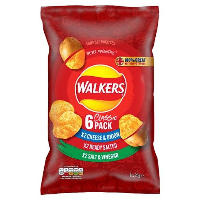 Walkers Variety 6 Pack
