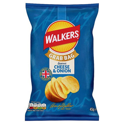 Walkers Cheese & Onion Grab Bag 45g