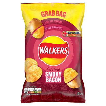 Walkers Grab Bag Smoky Bacon 45g