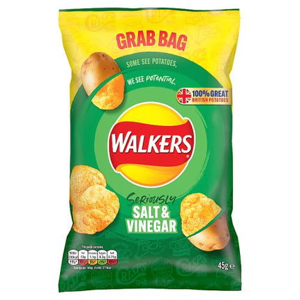 Walkers Grab Bag Salt & Vinegar 45g