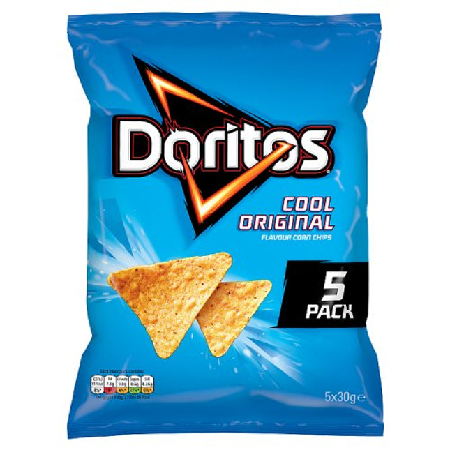 Doritos Cool Original Tortilla Chips Multipack Crisps 5x30g