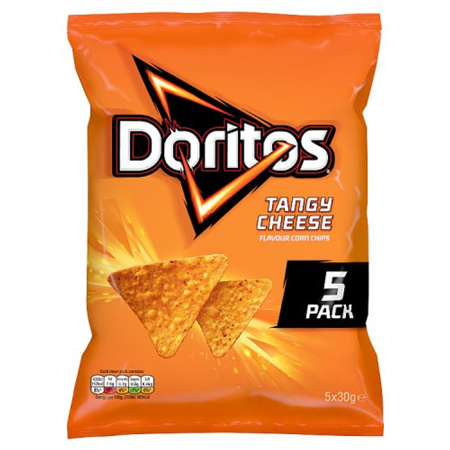 Doritos Tangy Cheese Tortilla Chips Multipack Crisps 5x30g