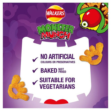 Walkers Monster Munch Pickled Onion 6 x 20g