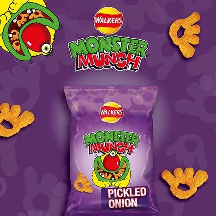 Walkers Monster Munch Pickled Onion 6 x 20g