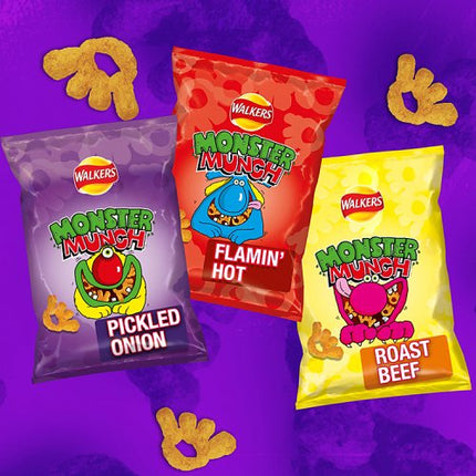 Walkers Monster Munch Pickled Onion 6 x 20g
