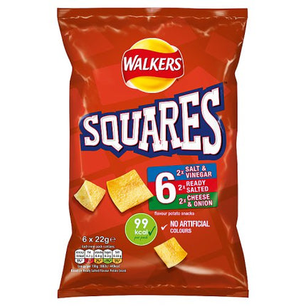 Walkers Squares Variety 6 Pack multipack