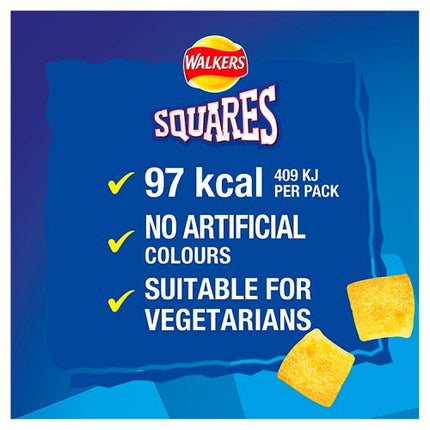 Walkers Squares Cheese & Onion 6x22g